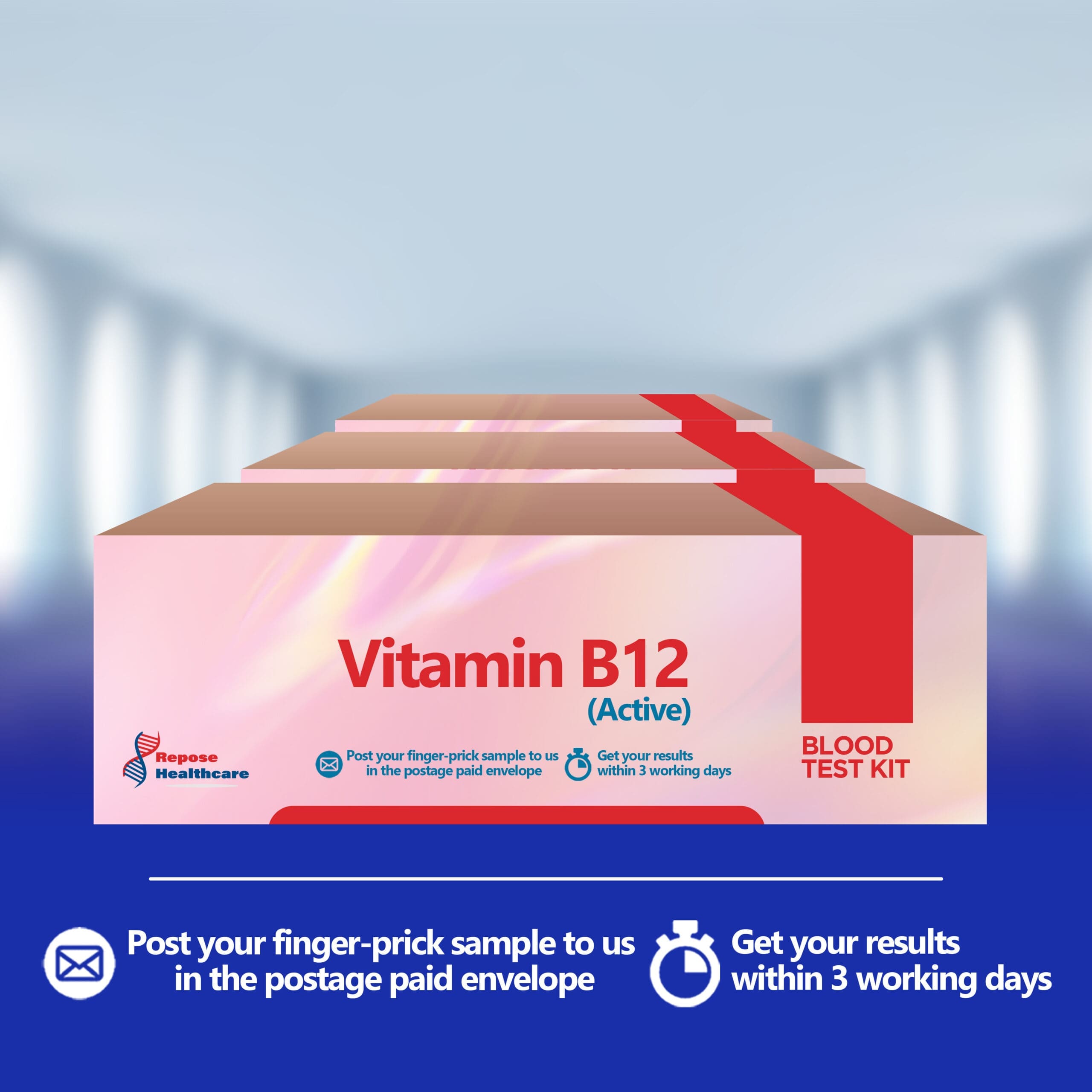 At-home Vitamin B12 test kit for deficiency check